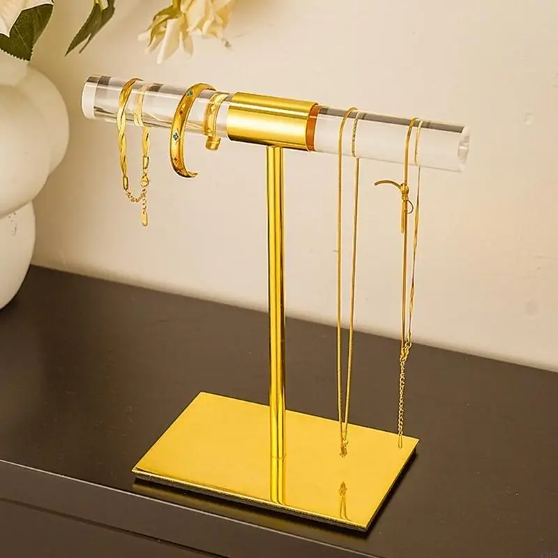  Elegant Jewelry Holder Bracelet Holder Jewelry Storage Rack Acrylic Texture Necklace Stand Suitable for Various Occasion