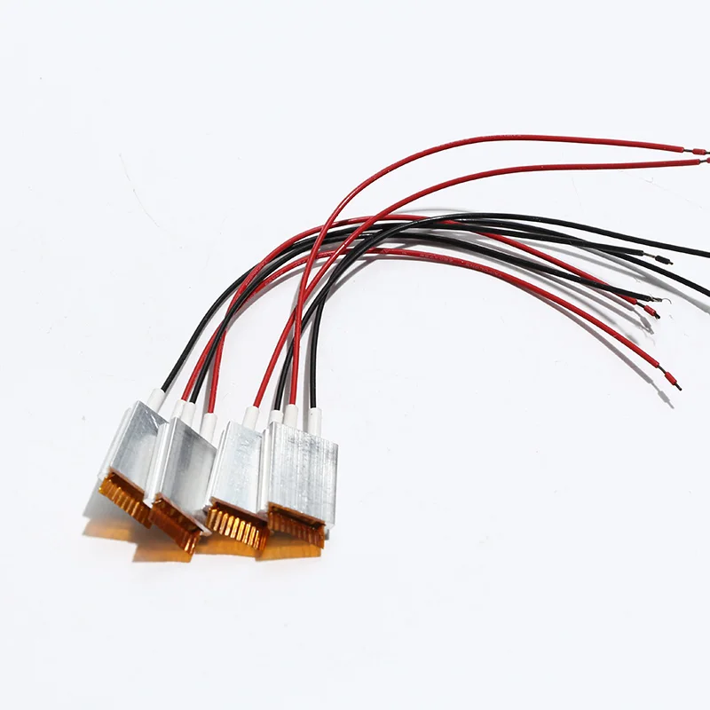 1PC Micro 20x15x5mm PTC Aluminum Shell Tube Heating Element Constant Automatic Low Voltage Thermistor Preheating 12V 24V