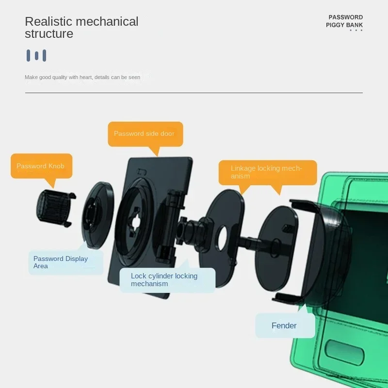 Bezpieczny Mini bezpieczny kreatywny prezent dla dzieci w kształcie kreskówki hasło odblokowujące Bank świni dla dzieci zabawka puszka
