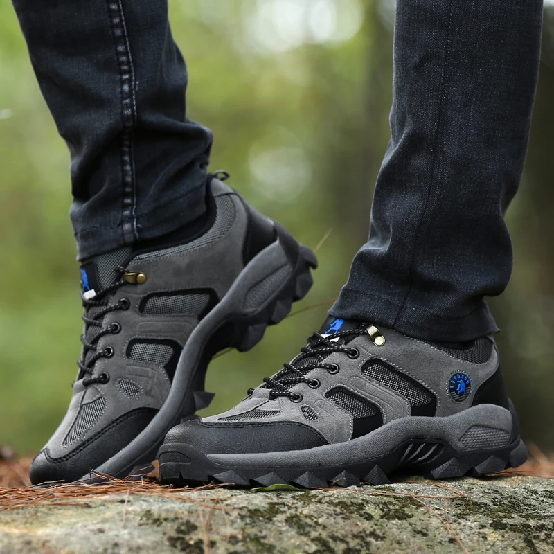 Xiaomi Men Shoes Fashion Lace Up Comfortable Casual Shoes Outdoor Climbing Mens Ankle Boots Thick Bottom Sneakers Size 39-48