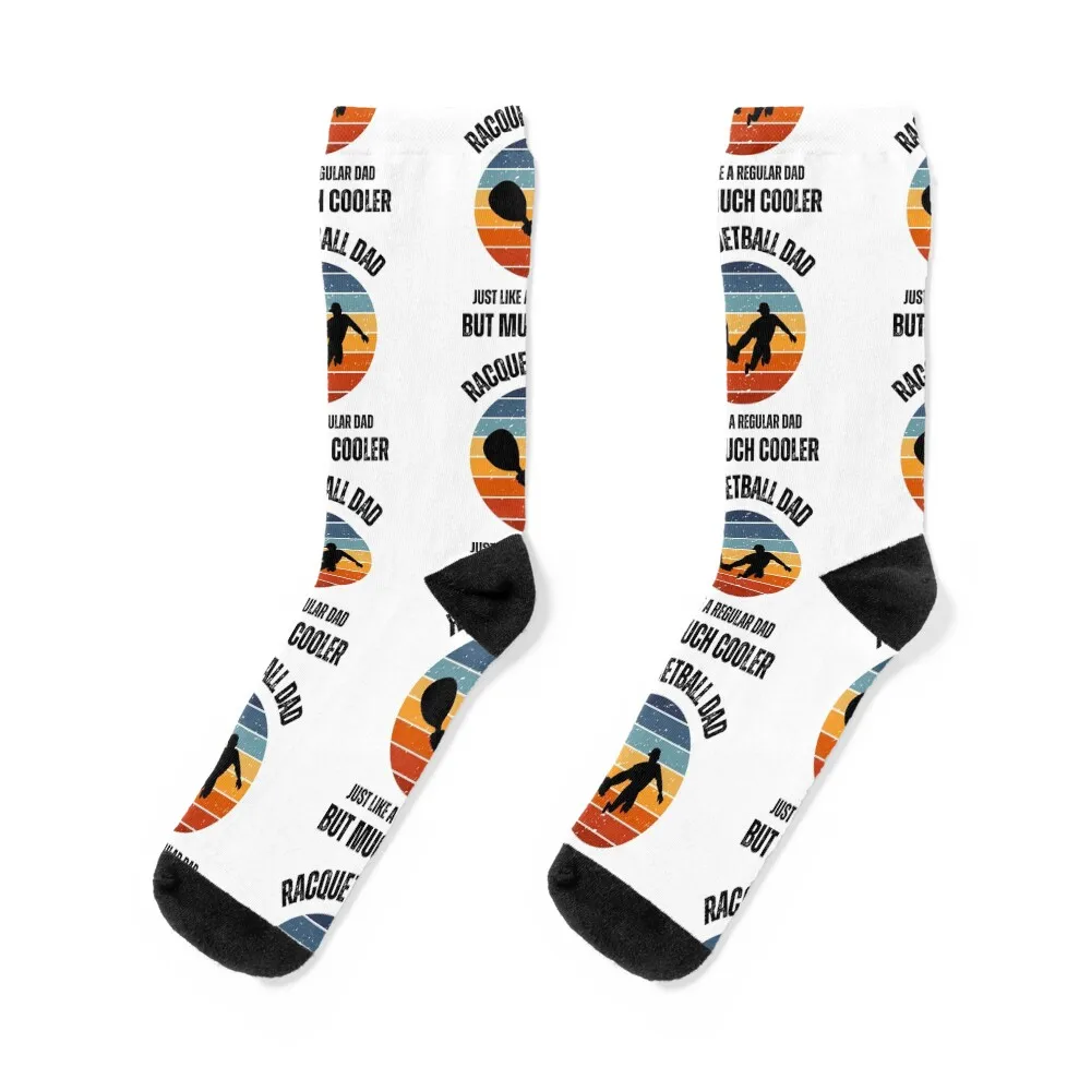 

Racquetball Dad Gifts Fathers Day Like a Regular Dad but Cooler Socks Toe sports Crossfit christmas gift Men Socks Women's