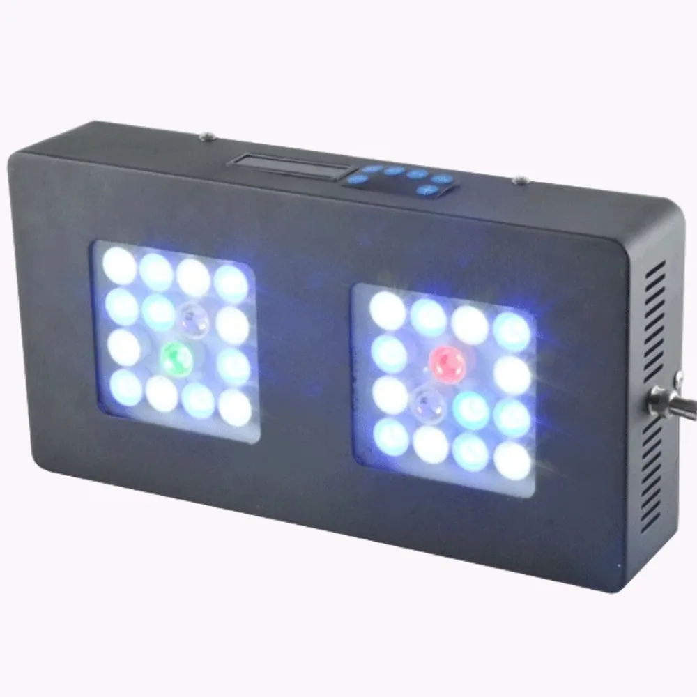 Plant growth light 90W LED intelligent aquarium light, intelligent dimming 30 * 3W remote control adjustment