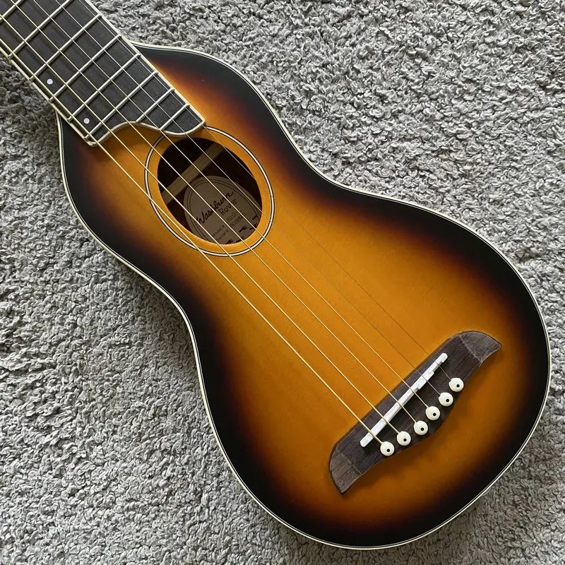 

I519 Sunburst Color Spruce Solid Top Genuine Washburn RO10 34'Travel Mini Acoustic Guitar New Brand with Padded Bag