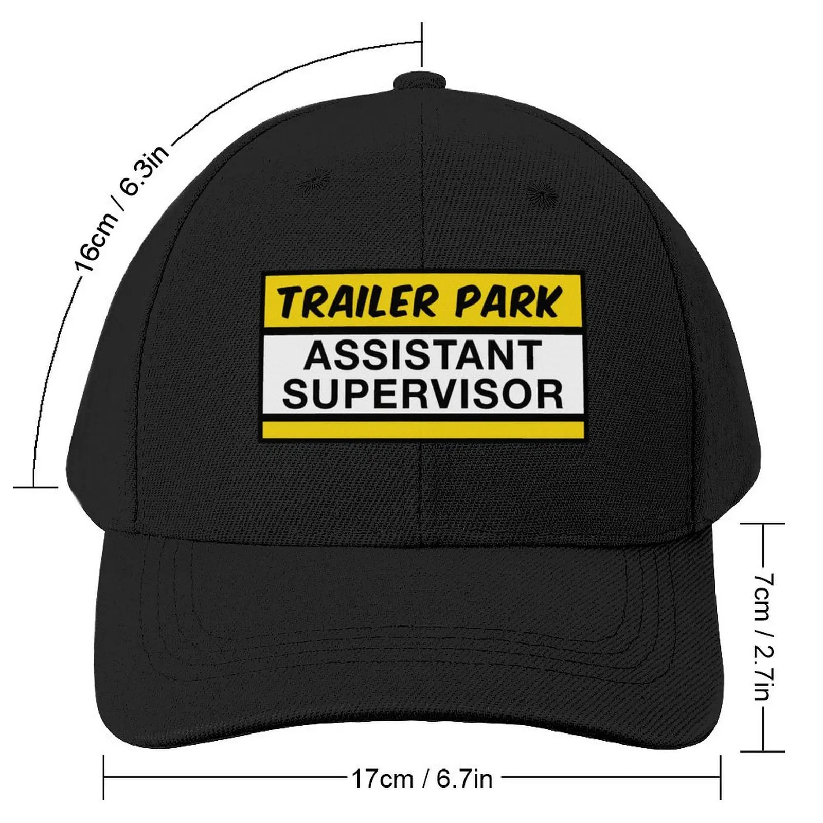 Trailer Park Assistant Supervisor Baseball Cap Golf Hat Man Gentleman Hat party Hat Luxury Man For Man Women's