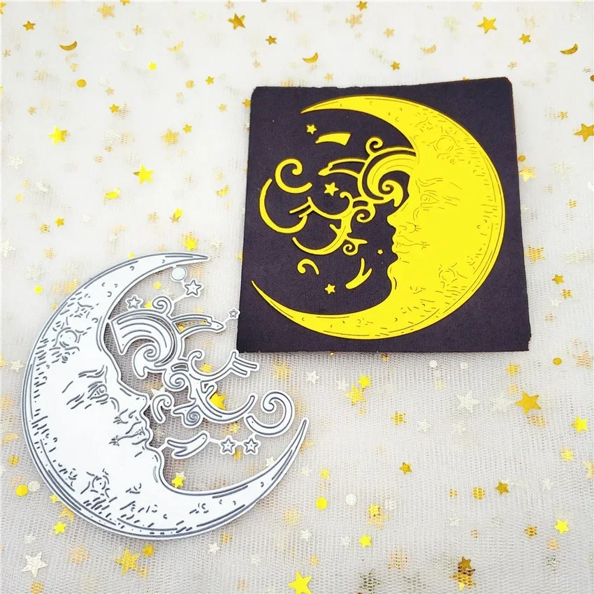 Moon Metal Cutting Dies Stencils Scrapbooking Album Embossing Card DIY Craft