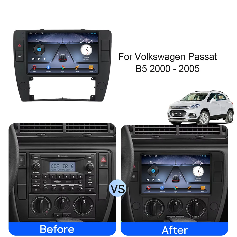 Android Multimedia For Volkswagen Passat B5 2000 - 2005 Navigation GPS Carplay Radio Auto Screen 5G Wifi Multimedia No 2din DVD