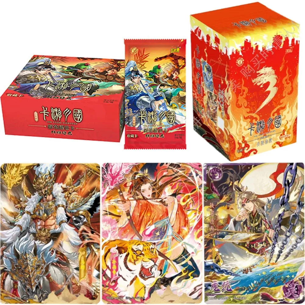 

KAYOU Three Kingdoms Card Burning Red Cliff Heroes Shining Card Genuine Collection Card Toys Gifts