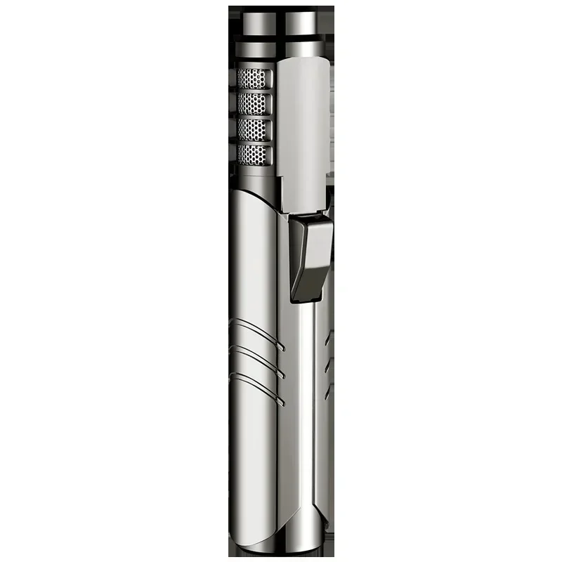 1800ยฐHigh Temperature Spray Gun Butane Gas Lighter Metal Outdoor Windproof Blue Powerful Flame Torch Jet Lighter Welding Tool