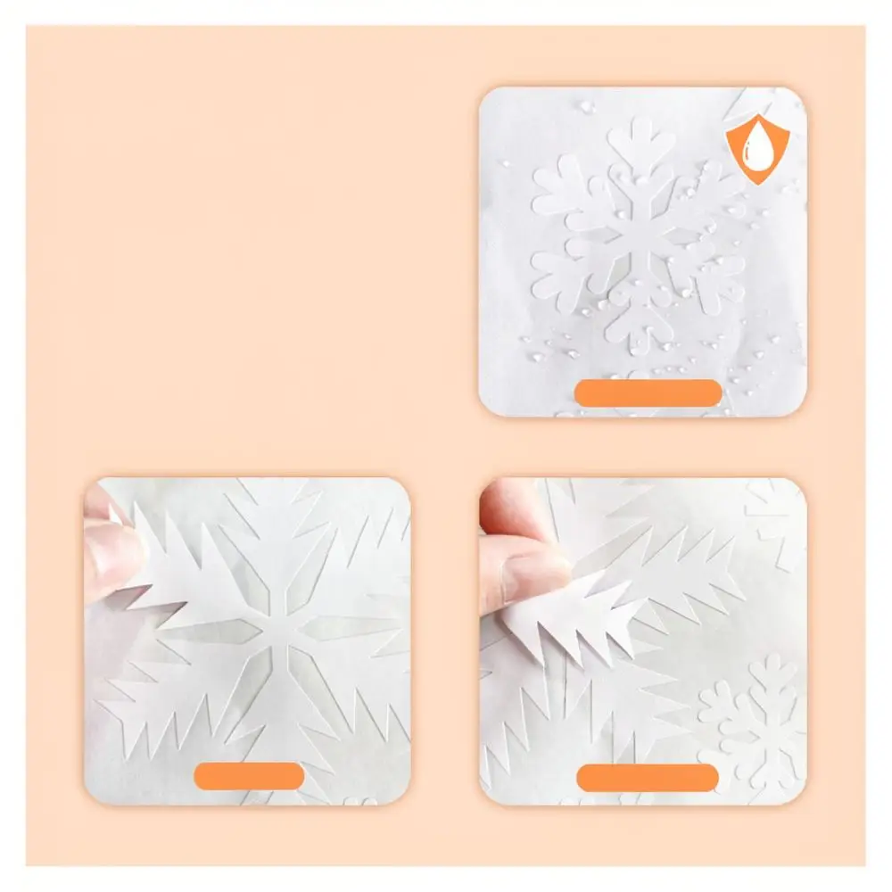 Winter Snowflake Glass Clings Double Sided Christmas Window Stickers For Festive Home Shop Window Decoration
