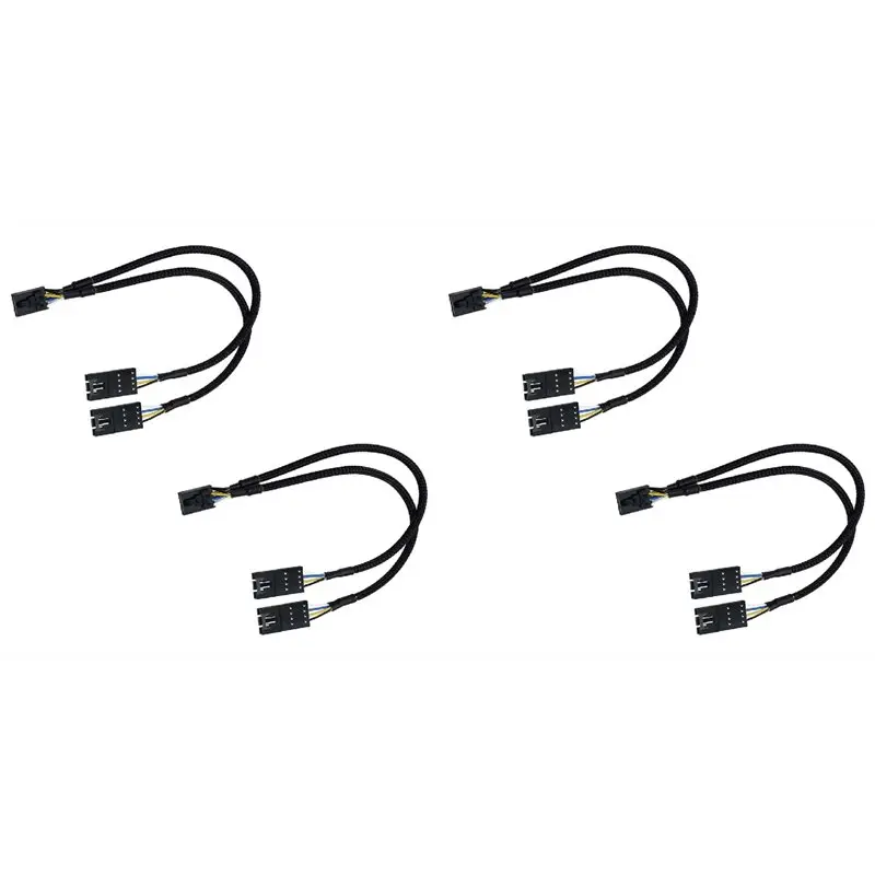 Cable divisor RGB de 4 pines macho a hembra para Corsair RGB HUB, Lighting Node Core y ICUE Commander CORE XT, 4 unidades