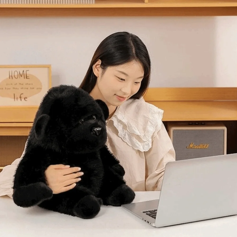 

Boys Girls Stuffed Animal Black Gorilla Wild Zoo Simulation Stuffed Gorilla Cartoon Ultra Soft Chimpanzee Children's