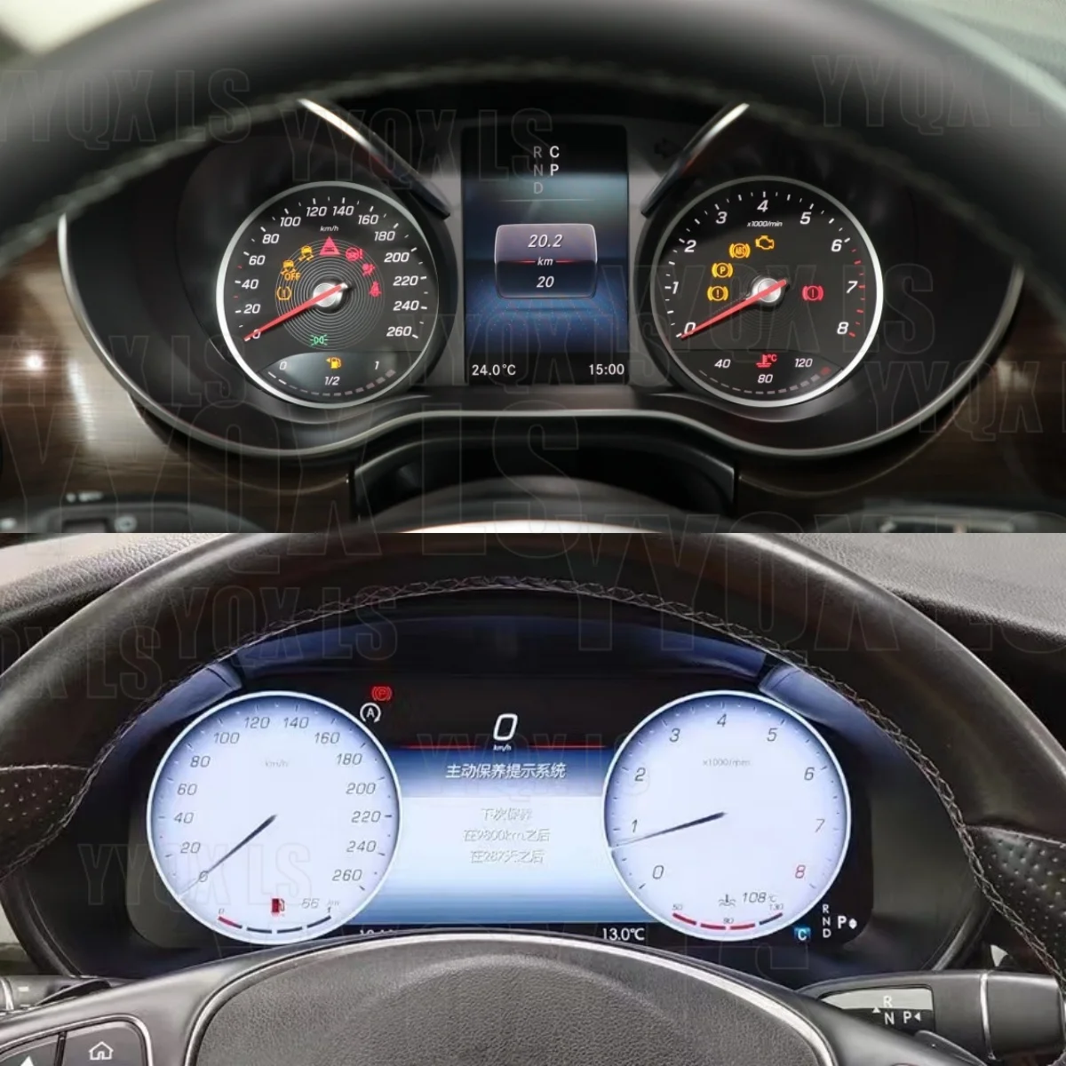 For Benz V Class W447 2016-2019 LCD Dashboard GPS Speedometer Digital Instrument Panel Gauge Cluster Virtual Cockpit Tachometer