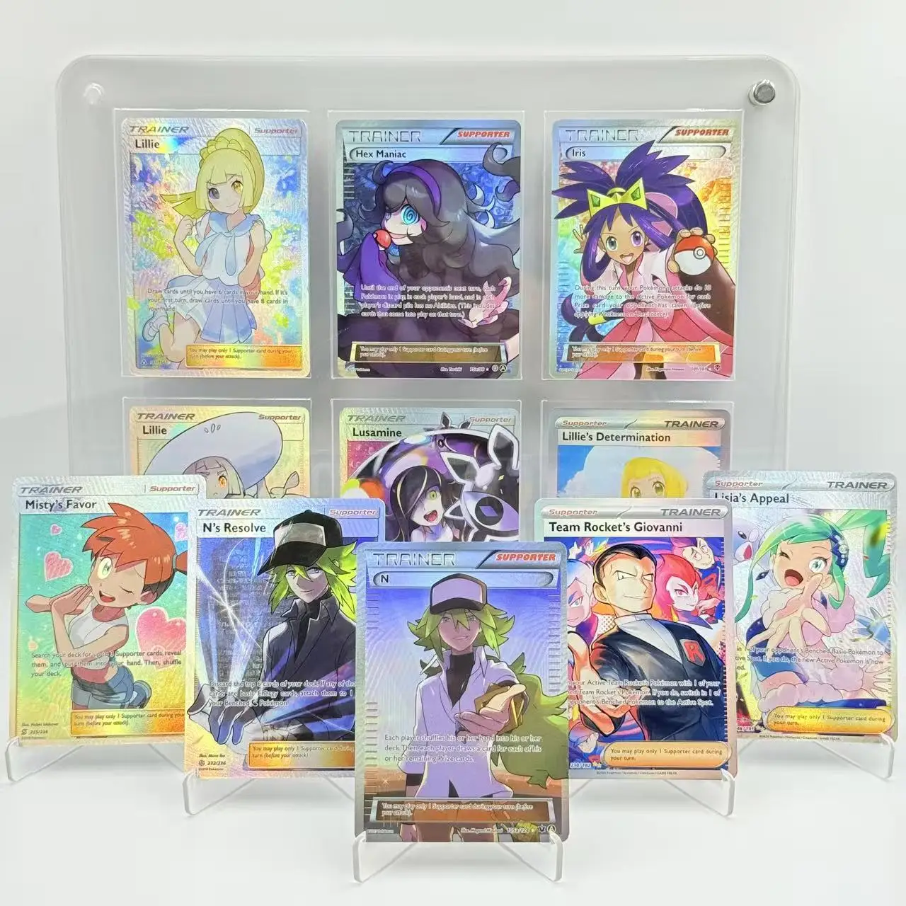 30 قطعة PKM بطاقات المدرب الترويجي المجسم مع الألوان المحفورة نسخ نادرة Proxies نوعية جيدة هواية تحصيل بطاقات #2