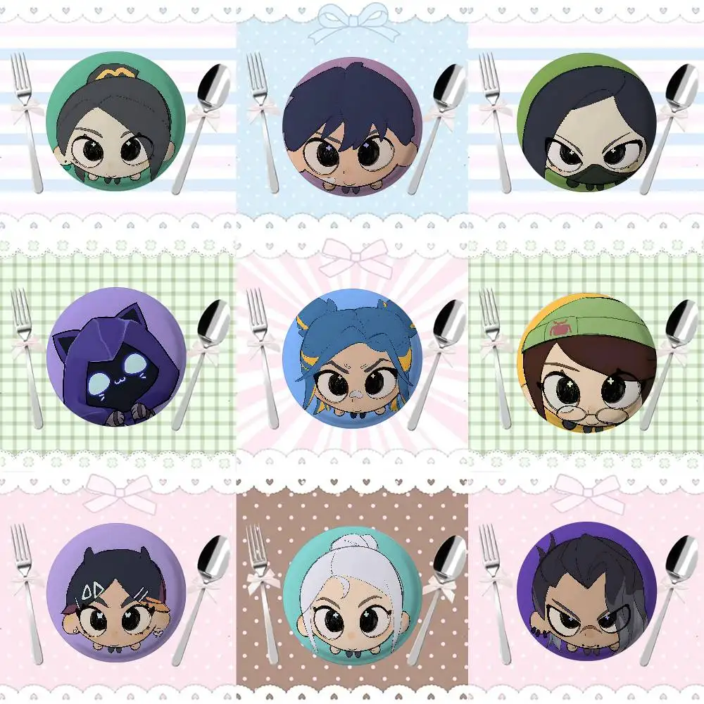 Lindo-V-valorant-S-gameS insignia Pins para amigo, mochila, ropa, accesorios coleccionables, regalo de joyería