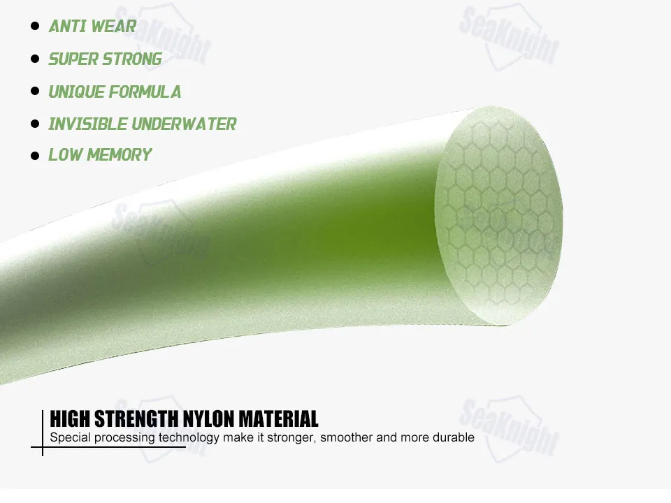 SeaKnight Karpfenangel-Nylon-Monofilament 500M 10-25LB Verschleißfest Glatt & Stark Unsichtbar Unter Wasser ​ Verschleißschutz – Detail 3