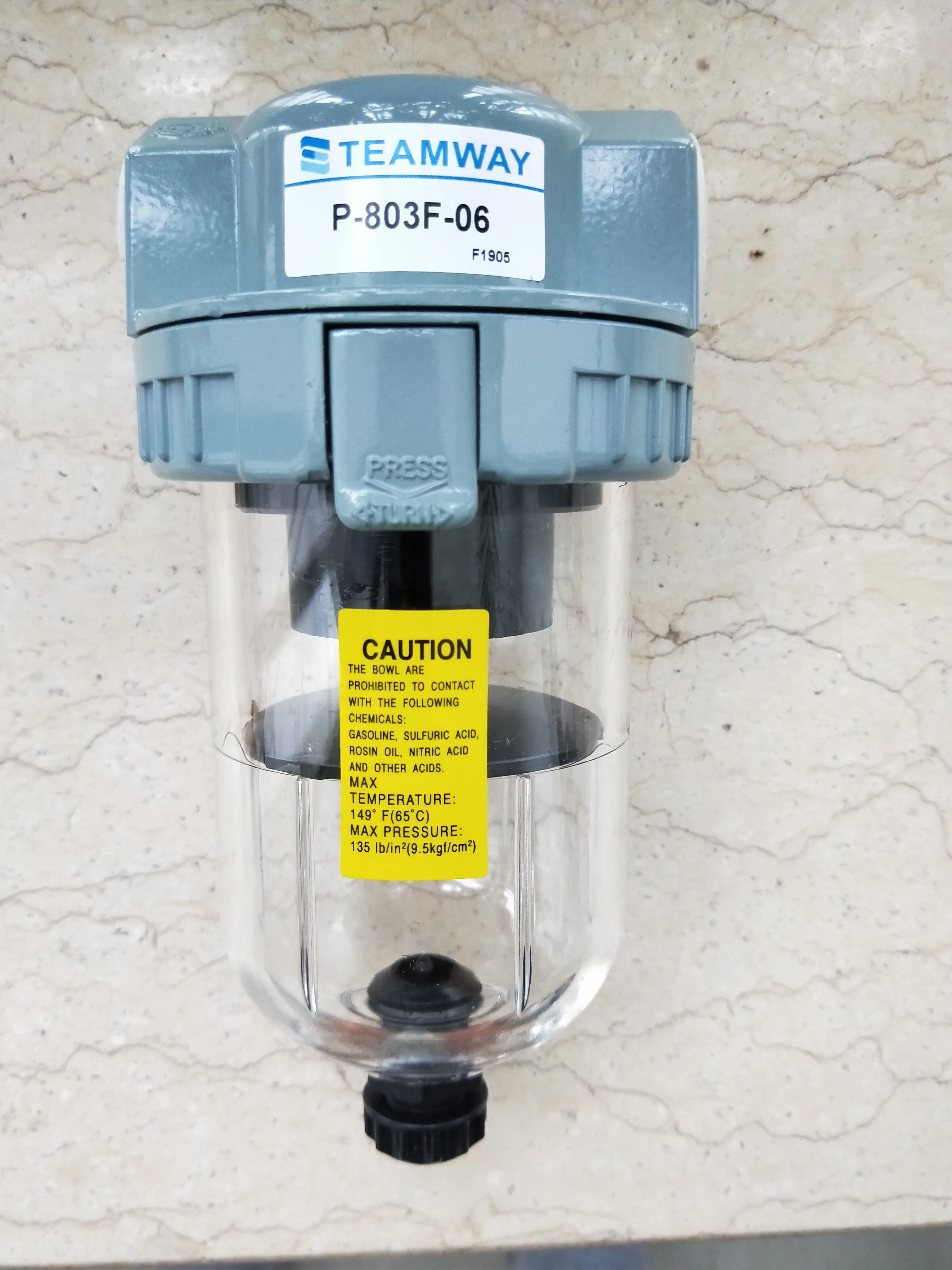 Filtr TEAMWAY P-803F-06 F1905 MAX CIŚNIENIA