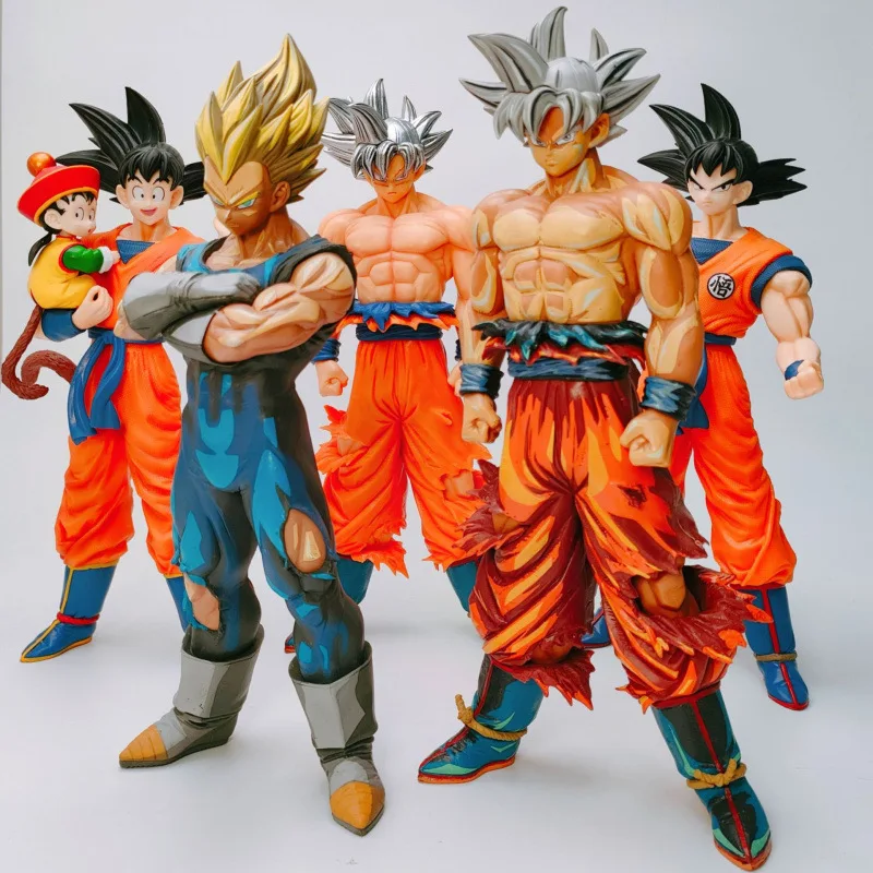 

Dragon Ball Super Saiyan figure anime model accessory item - Sun Wukong and Beigeta classic Super Saiyan series
