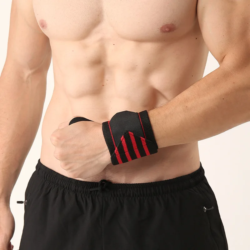 1Pcs Wristband Wrist Support Brace Straps Extra Strength Weight Lifting Wrist Wraps Bandage Fitness Gym Training Sports Bandage