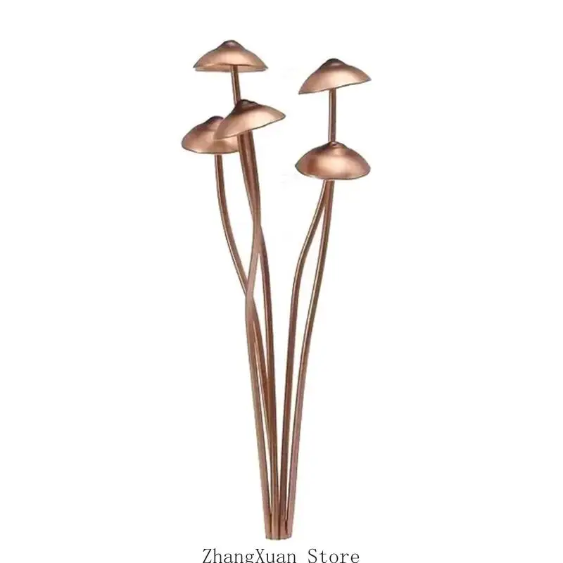 

3XUF Mushroom Metal Stake Garden Decorative Stake For Lawn Yard Weatherprevent