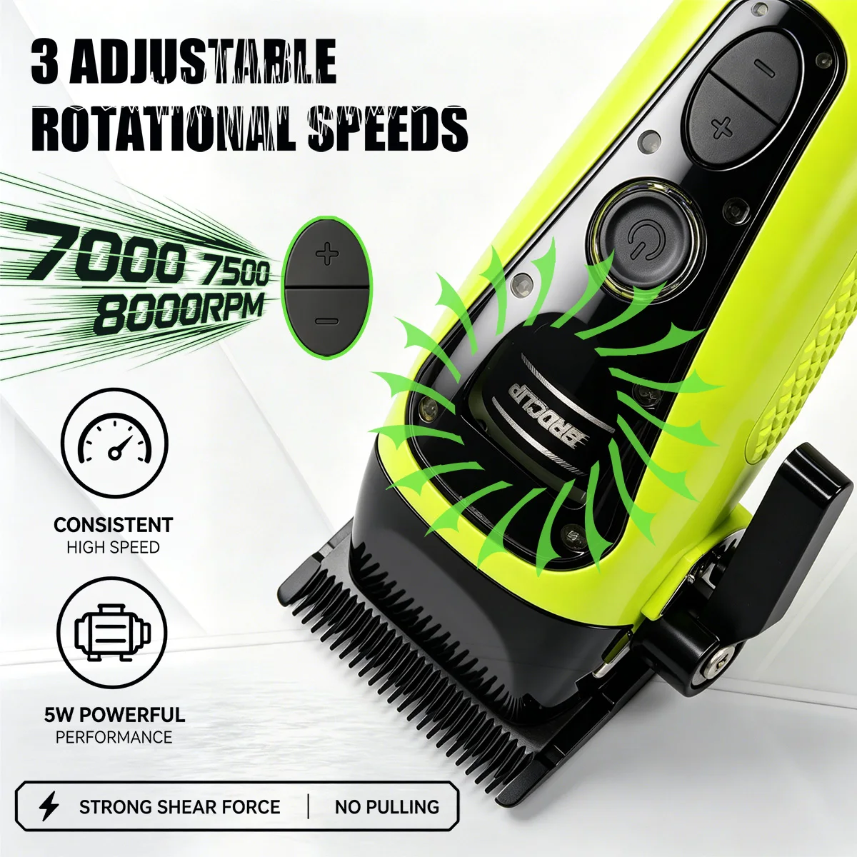 BRDCLIP Professional External Rotor R1 7000-7500-8000RPM Hair Clipper Barber Kit Brushless Motor DK Trimmer Shaver 609 10000RPM