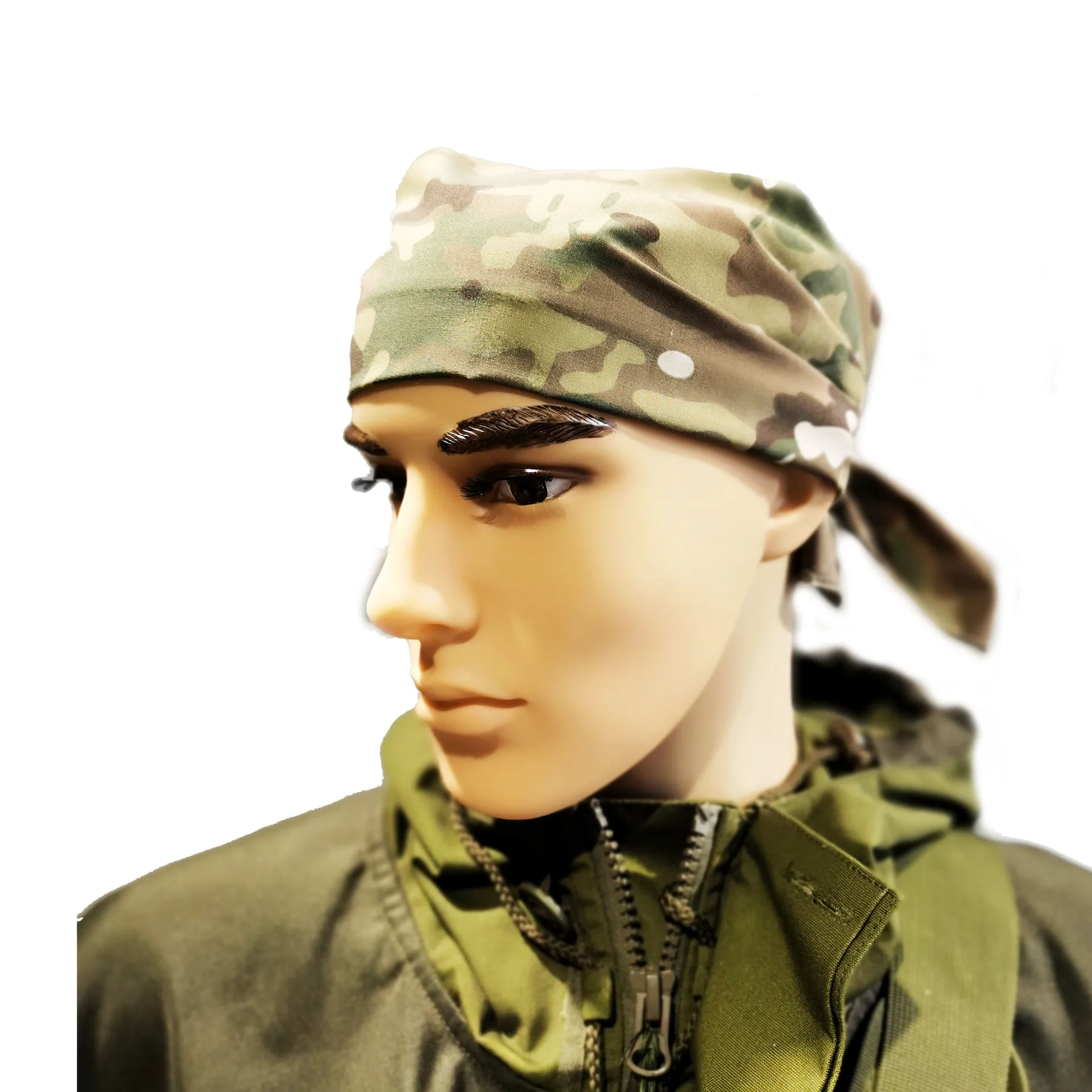 Russian Outdoor Army Fan Camouflage Headband Face Mask Riding Sun Protection Triangular Scarf Tactical