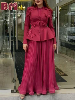 Elegante zweiteilige Anzüge für Damen, formelle Büro-Jacke, Rock, 2025, einfache Schleife, Hochzeitsbankett-Anzug, Kleid für besondere Anlässe, individuell gestaltet