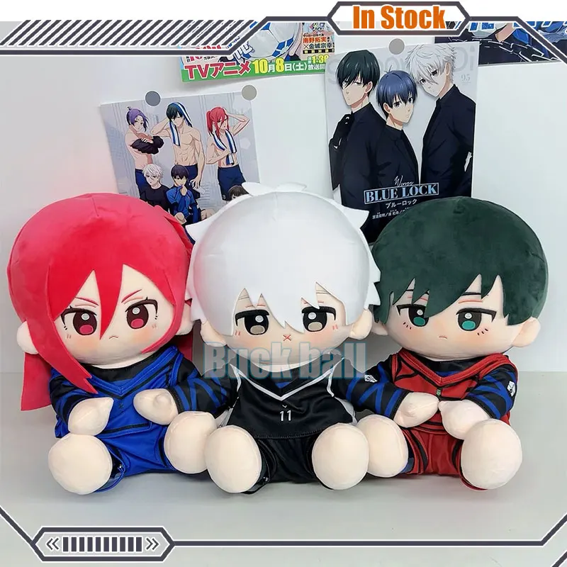 40cm Blue Lock Plush Toy Bachira Meguru Plush Cute Cartoon Cotton Doll Nagi Seishiro Mikage Reo Chigiri Hyoma Stuffed Plush Gift