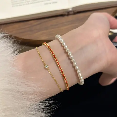 925 Sterling Silver Double Layer Bracelet Personalized Simple Style Woman Bracelet Birthday Gift for Friends Exquisite Jewelry