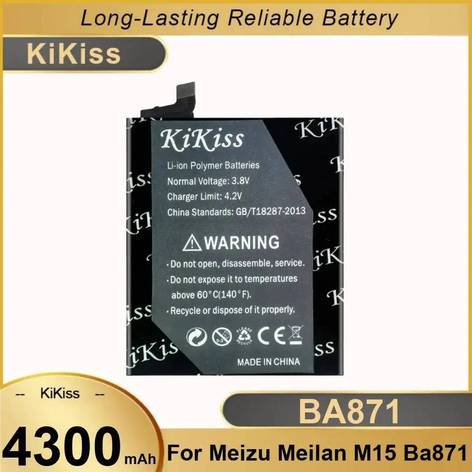 

For Meizu Meilan M15 BA871 Mobile Phone Battery High-Capacity 4300Mah Safe