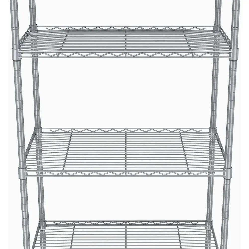 2023 New 4 Tier Shelf Adjustable Storage Shelf,350LBS Load Capacity,Metal Storage Rack