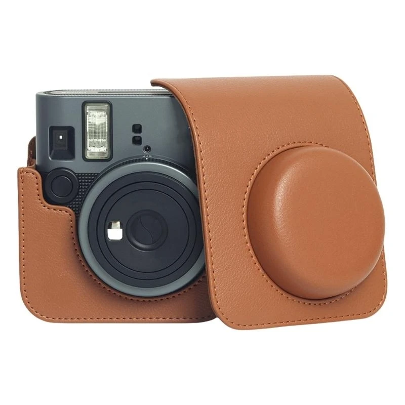 

F68B For Mini 41 Vintage Film Camera Camera Case Minimalist Film Machine PU Leather Protective Case with Shoulder Strap