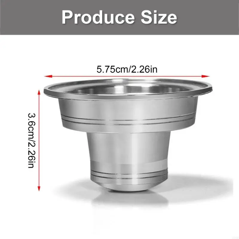 Convertitore capsule U0DE Large a piccoli capsule Filtro in acciaio inossidabile per espresso Vertuolina GCA1 Accessori