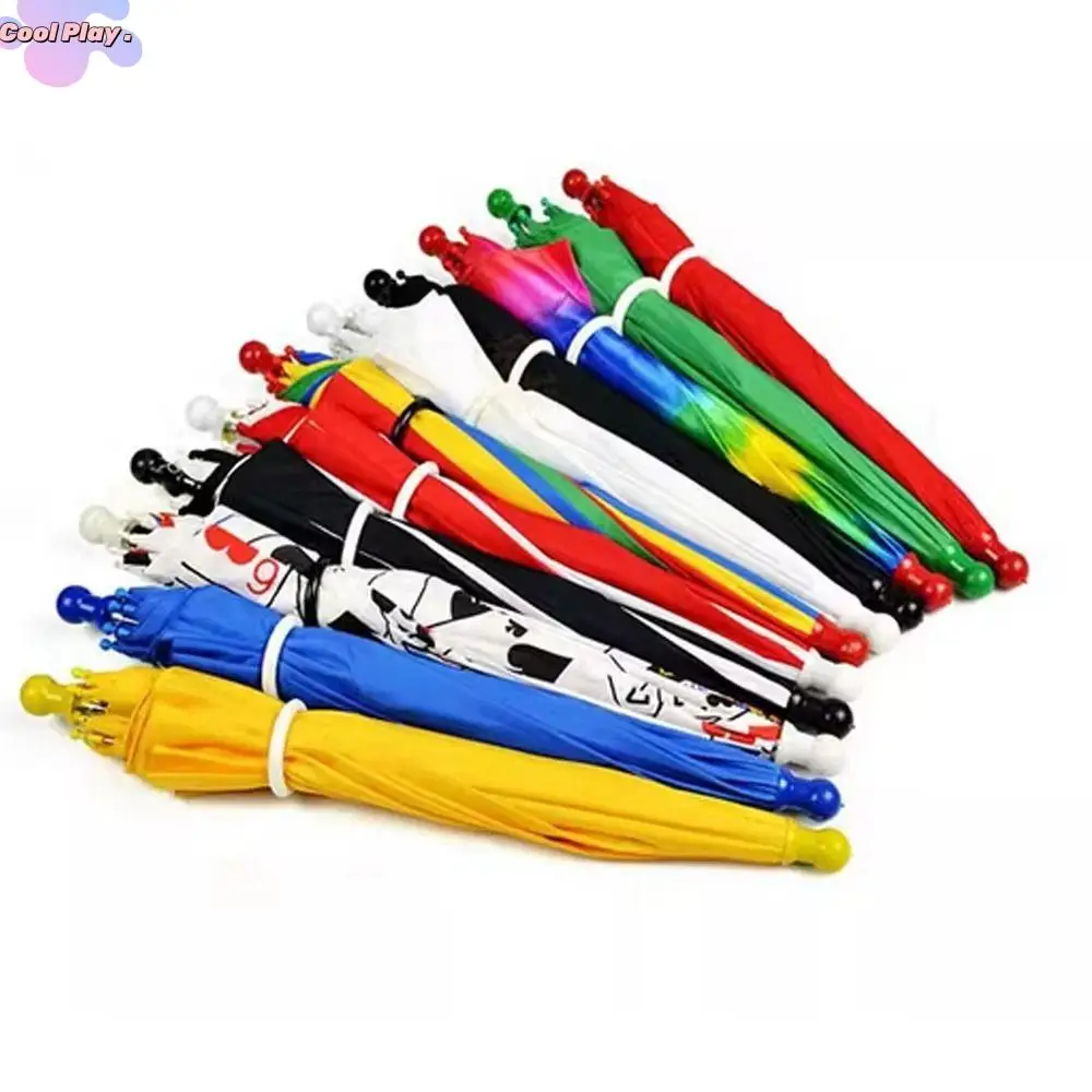 

40.5cm Length Magic Umbrella Gimmick Props Medium Size Umbrella Magic Trick 10 Colors Close Up Silk To Four Umbrellas