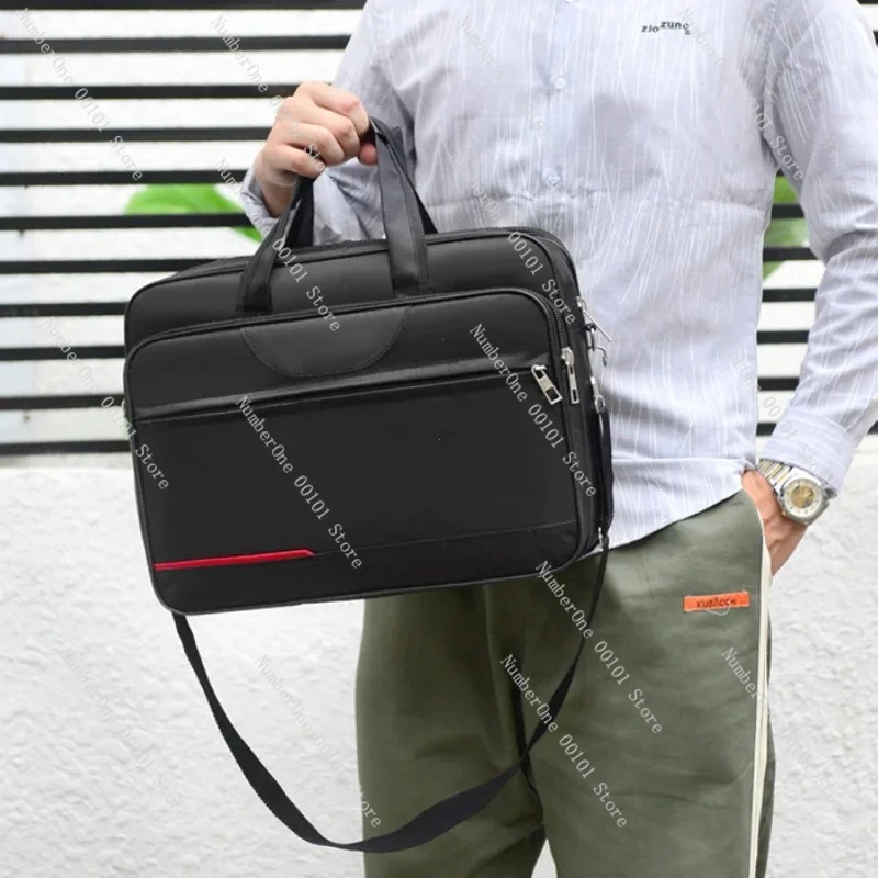 High-capacity Briefcase Business Document Information Storage Bags Weekend Travel Laptop Protection Organize Handbag Accessories