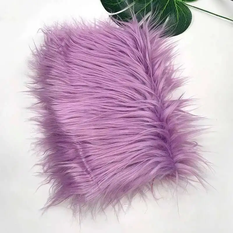 Nepbont stof 46 kleuren 160x50cm 8cm zachte lange pluche handgemaakte pop/kleding Shaggy stof