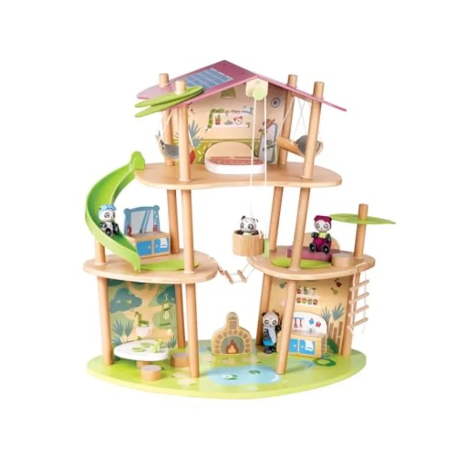 

Детский домик Bamboo House Green Planet Explorers с мебелью для детей от 3 лет, из натуральных материалов, зеленого цвета.