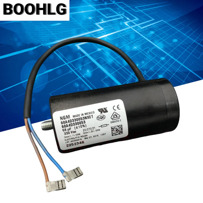 

1PCS NGM 60A4D330053NXET 58uF 330VAC Compressor Start Capacitor