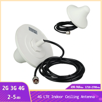 2G 3G 4G LTE 698-2700MHz Indoor Ceiling Antenna   with 3m/5M Cable N Male Connector Phone Booster Repeater Amplifier Antenna