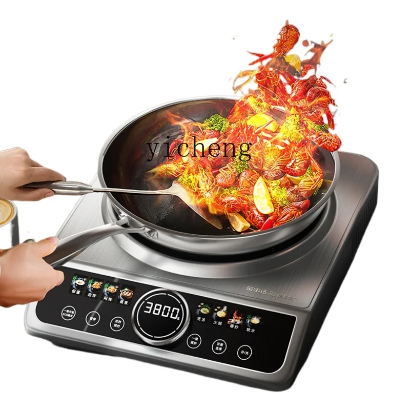 ZZ commercial induction cooker high power concave electric frying cooktop