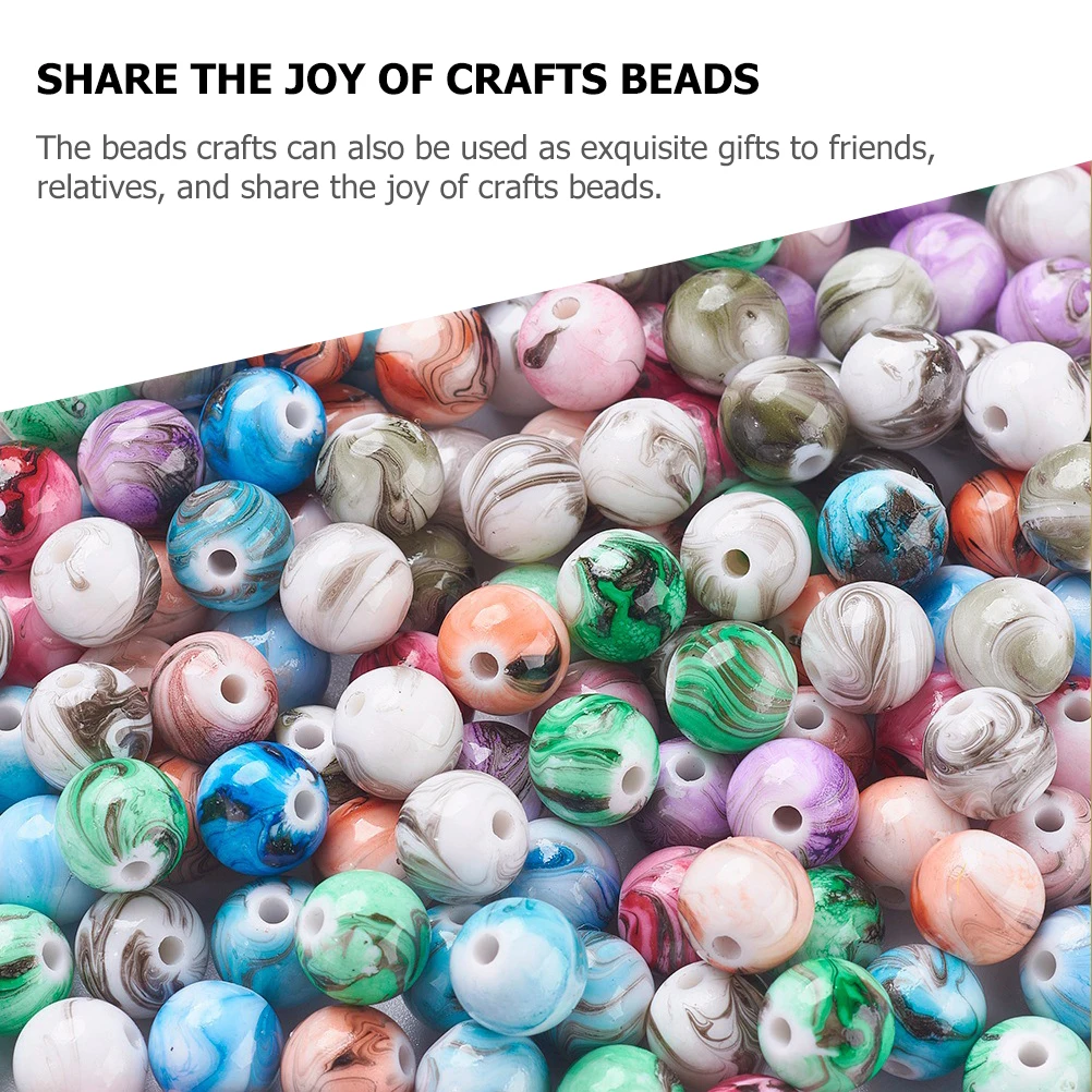 

1 set 1 Set Round Acrylic Diy Bracelet Making Kit Jewelry Spacer Alloy Beads Necklace Hair Accessory Craft Decoration Loose