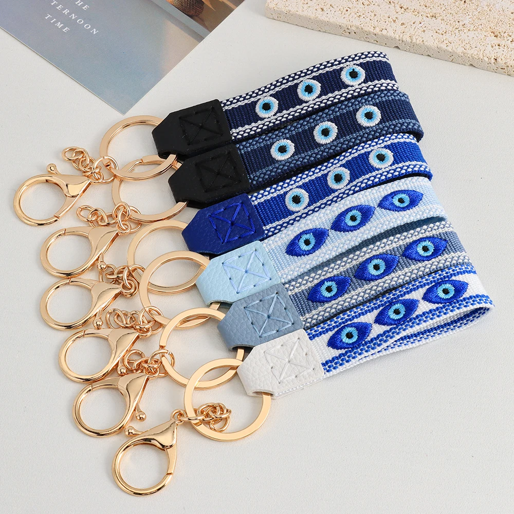 Evil Eyes Keychain Cute Keyring Ornament Key Holder Gifts