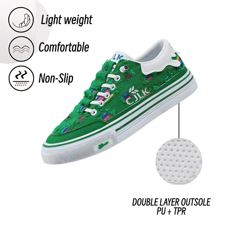 

Fipatbu Men's White Tennis Shoes Embroidered Sequins Low Top Canvas Shoes Comfortable Casual Fashion Sneakers
