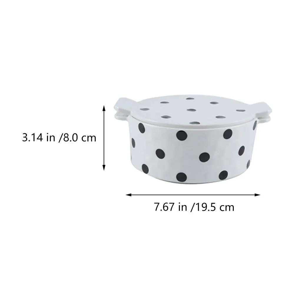 Ceramic Baking Bowl with Lid – Heat Resistant, Oven Safe, Multi-Use for Desserts, Salads, Soup, Noodles, Rice, Steamed Egg