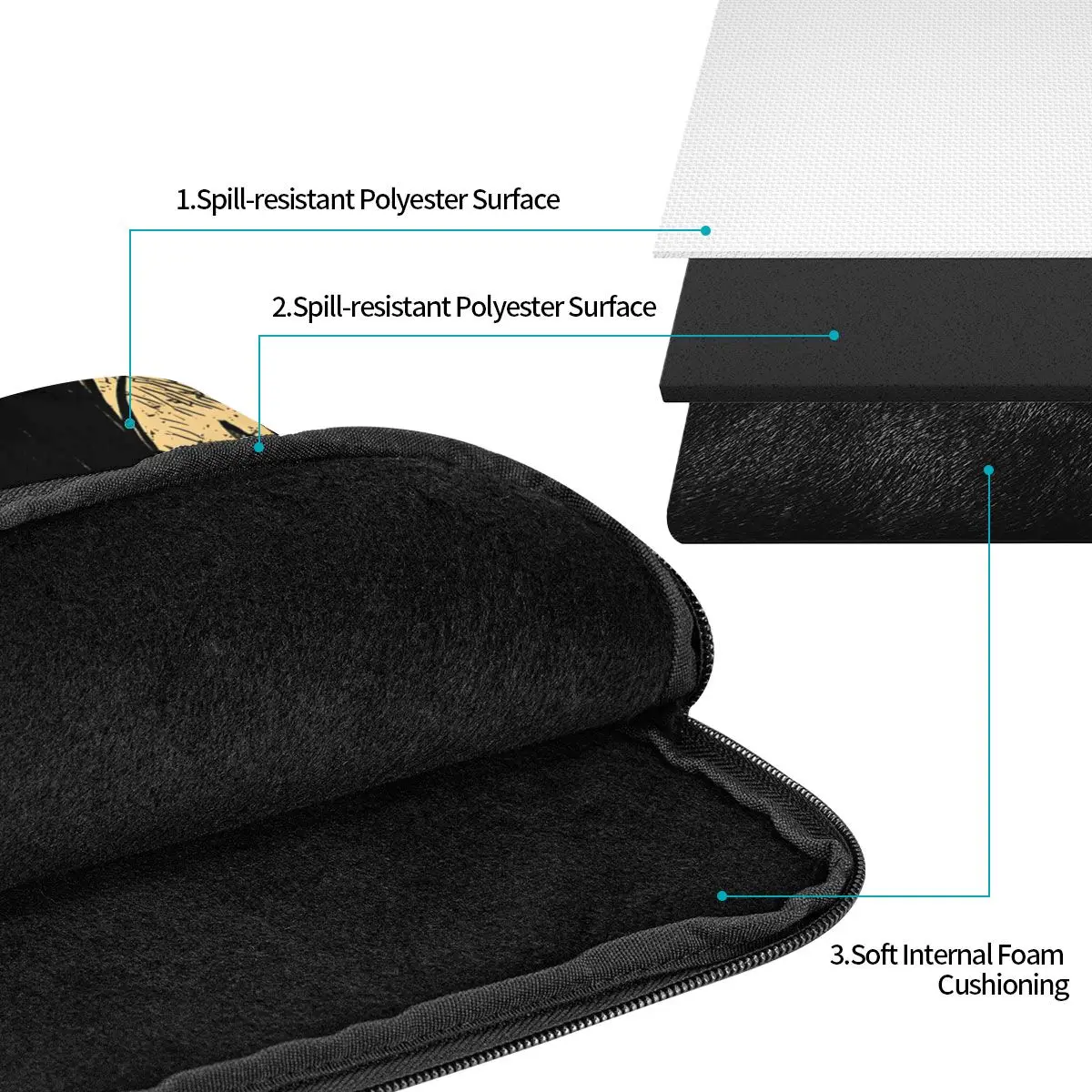 Silent Hill F Horror Survival Game Laptop Sleeve Cover Bag for Macbook Notebook Liner Sleeve Tablet Shockproof Case Bag