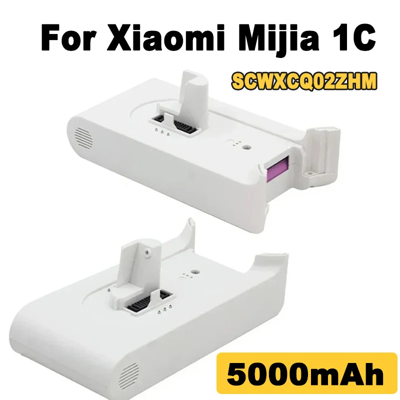 

NEW 5000mAh For Xiaomi Handheld Cordless Vacuum Cleaner Accessories 1C SCWXCQ02ZHM Vacuum Cleaner Replacement Battery Back