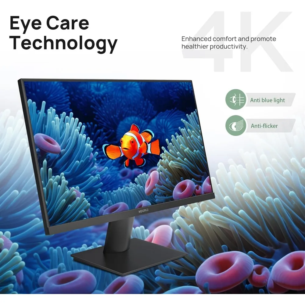 Monitor 4K UHD(3840x2160) de 27 pulgadas, pantalla IPS ultrafina de ordenador de hasta 70Hz con 90% DCI-P3 de Displayport y HDMI VESA HDR10 (N07)