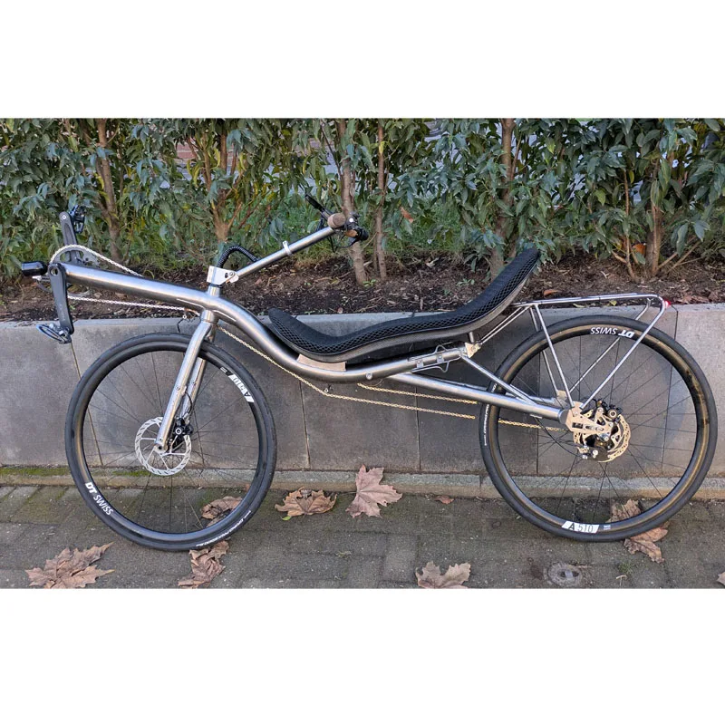 XACD Made Titanium Recumbent Bike Frame With Fork And Bar