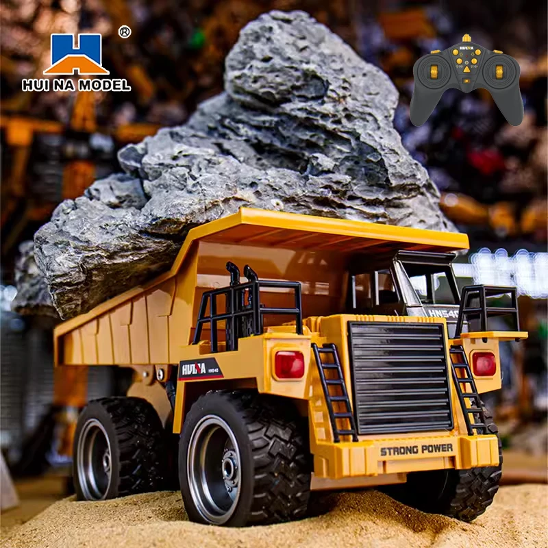 

1/18 Huina 1534 Rc Truck Tractor 9Ch 2.4G Remote Control Dump Trucks Electric Engineering Loading Car Model Toys for Boys Gifts