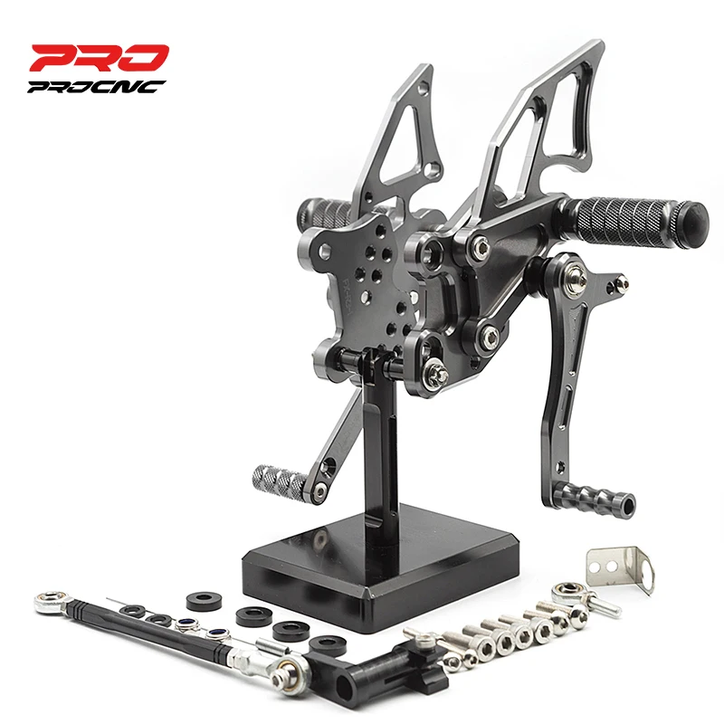 

For KAWASAKI NINJA 300/250 2013-2018 Motorcycle Rearset Footrest Adjustable Aluminum Footpeg Rear Set Footrest