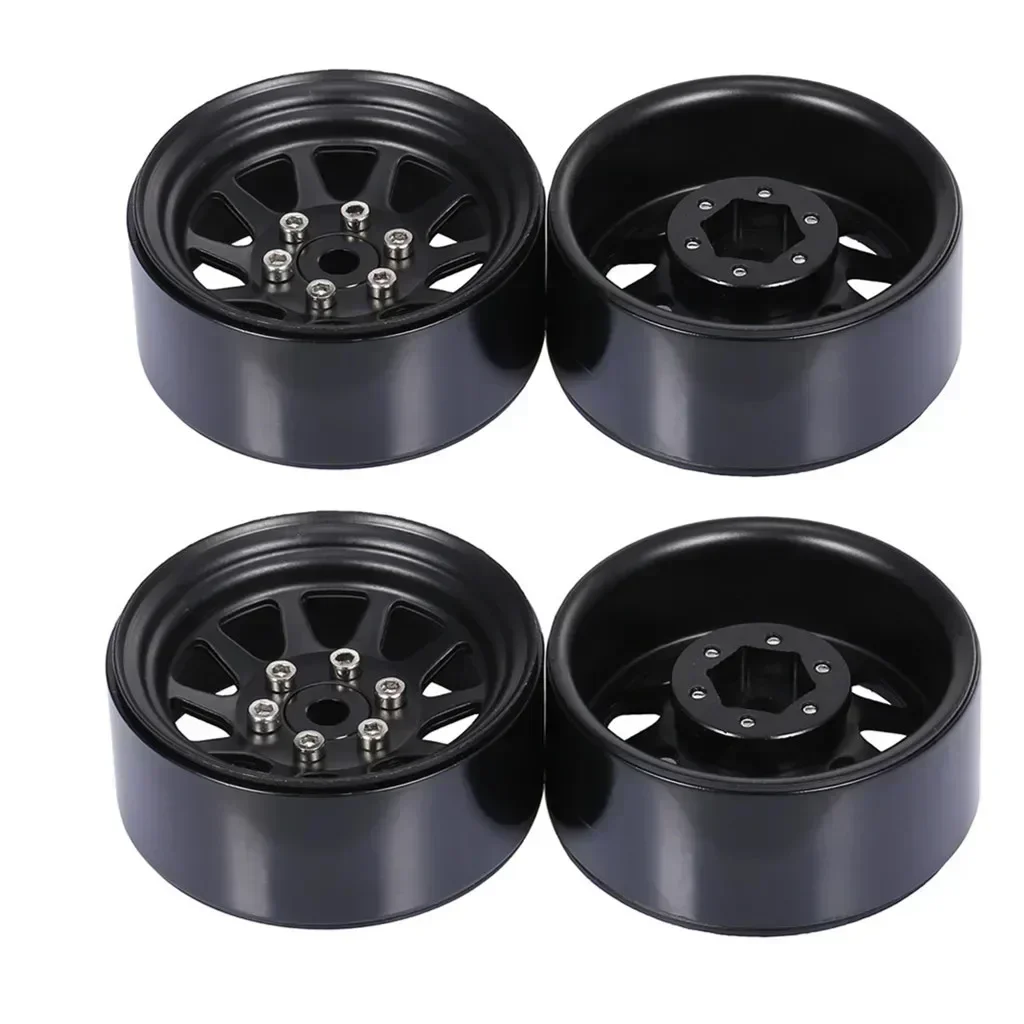 4PCS 1/10 RC Crawler Aluminum 1.9inch Beadlock Wheel Rims for Trxs Hsp Redcat Rc4wd Tamiya Axial scx10 D90 Hpi RC Crawler